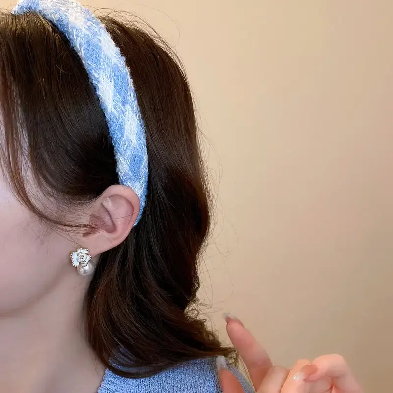 Purple Ruffled Hair Band for Women — feature 3