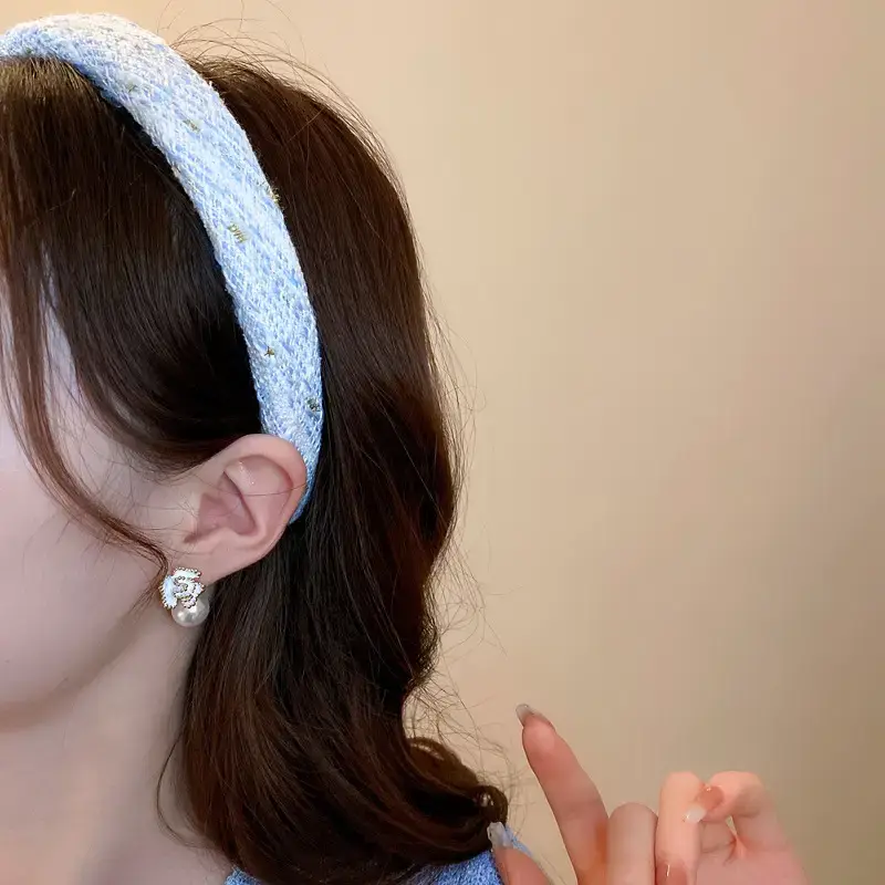 Purple Ruffled Hair Band for Women — feature 6