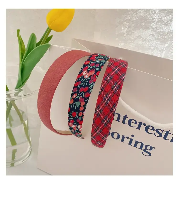 Red hairband (solid color one)