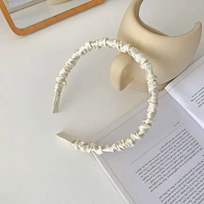 2# milk white hair hoop