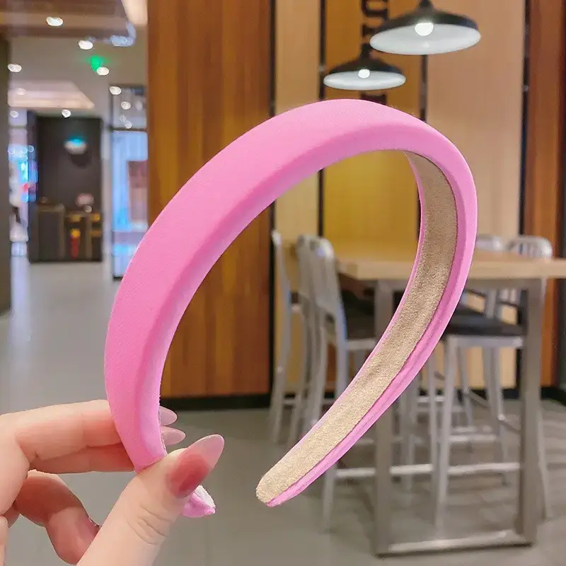1# pink wide body sponge hairband