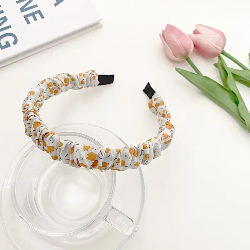 2# orange tulip hairband