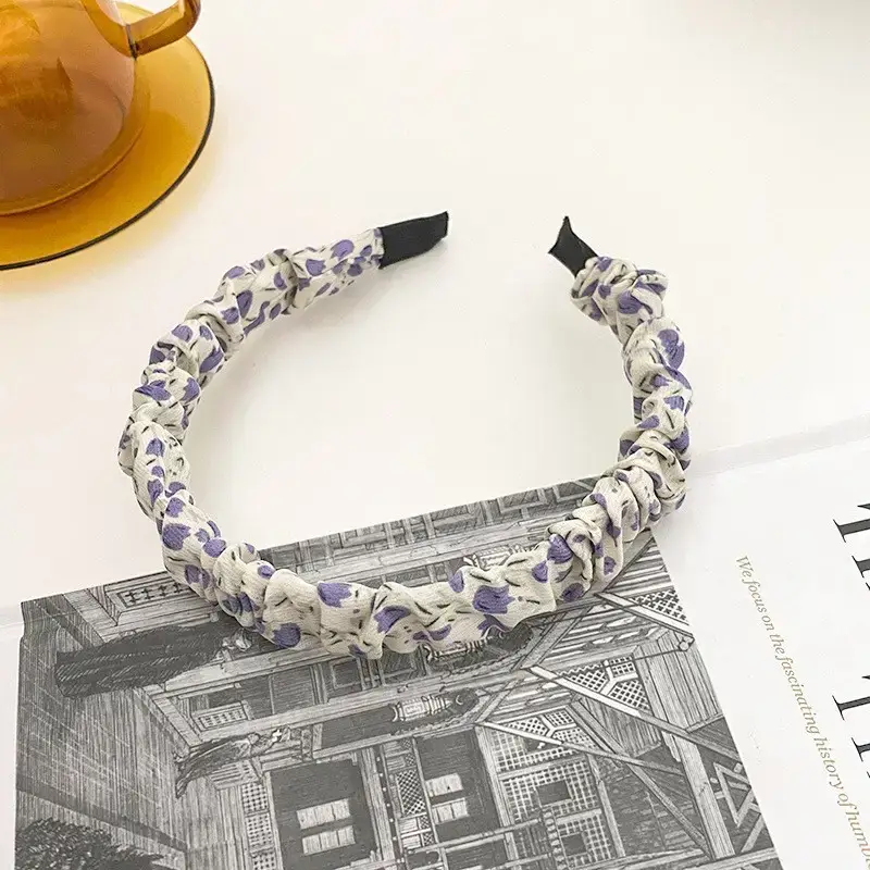 8# purple tulip hairband