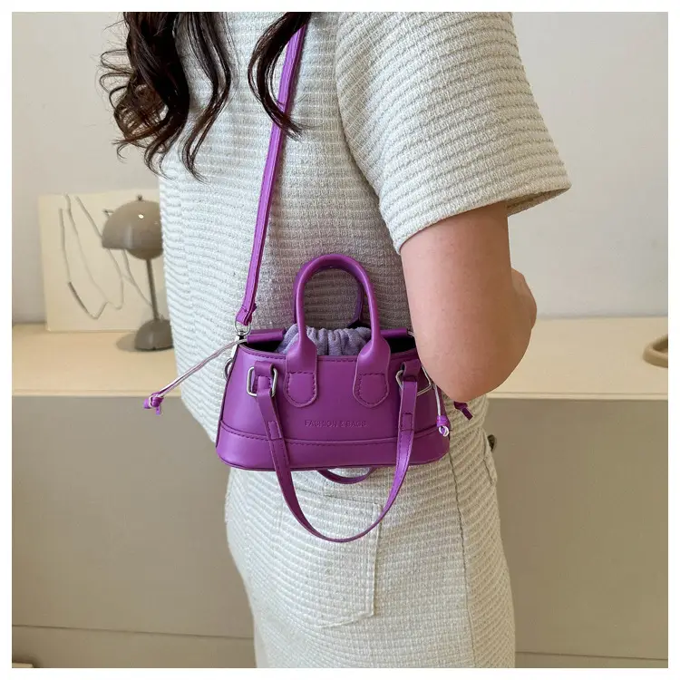 Women's Pink Textured Shoulder Messenger Bag 2023 — feature 11