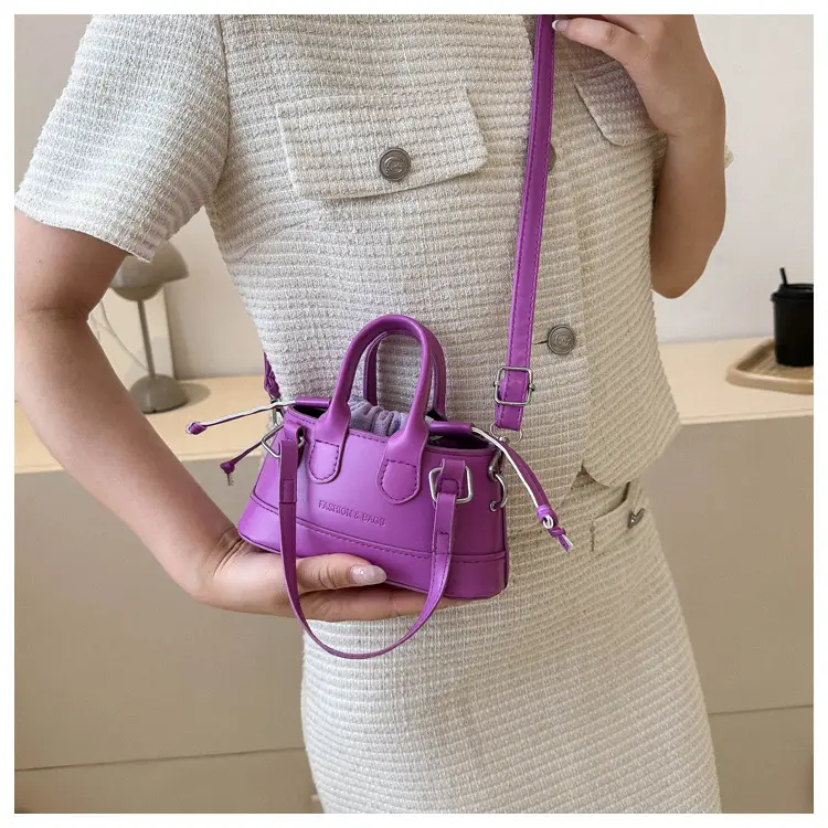 Women's Pink Textured Shoulder Messenger Bag 2023 — feature 12