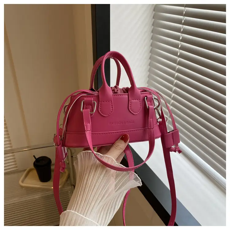 Women's Pink Textured Shoulder Messenger Bag 2023 — feature 26