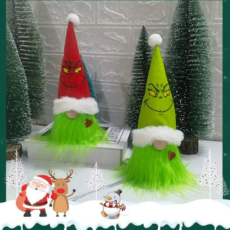 Grinch Plush Toy with Santa Hat Decor — feature 31
