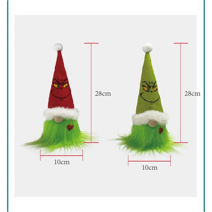 Grinch Plush Toy with Santa Hat Decor — feature 33