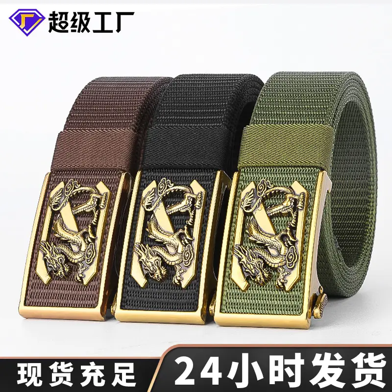 Men's Black Dragon Belt with Gold Buckle - Image 18