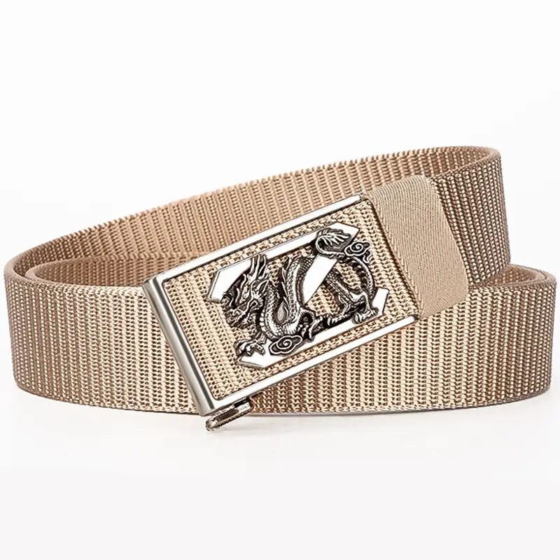 Men's Black Dragon Belt with Gold Buckle - Image 11