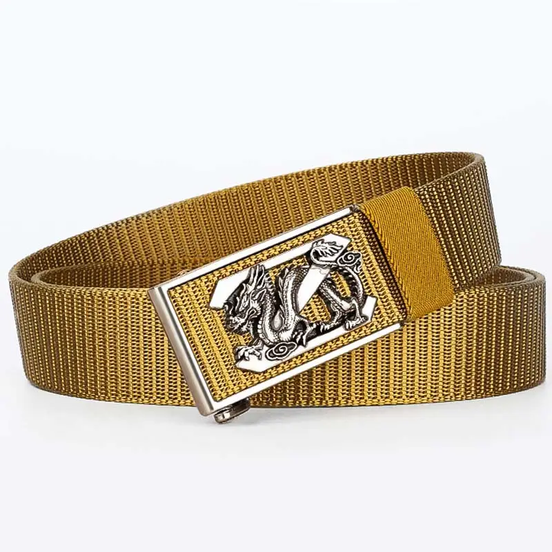 Men's Black Dragon Belt with Gold Buckle - Image 12