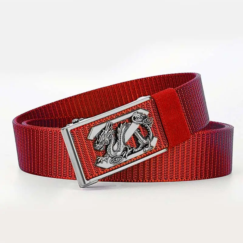 Men's Black Dragon Belt with Gold Buckle - Image 15