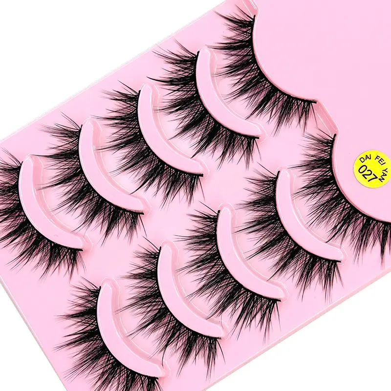 False Eyelashes Pack 027 Thick Long Natural Curled