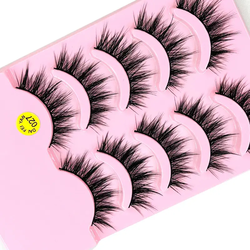 False Eyelashes Pack 027 Thick Long Natural Curled