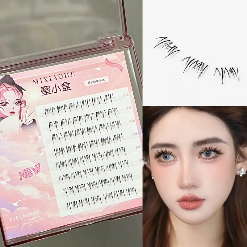 Natural False Eyelashes for Beginners - 10 Rows, 1 Pack - Image 2