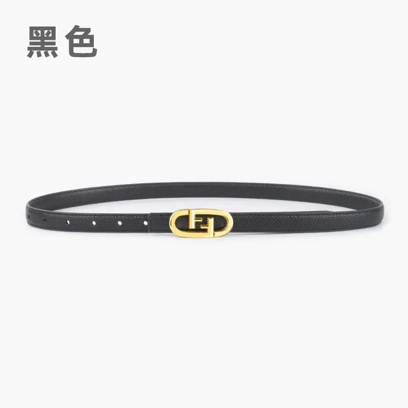 2023 Litchi Pattern Top Layer Cowhide Belt for Women