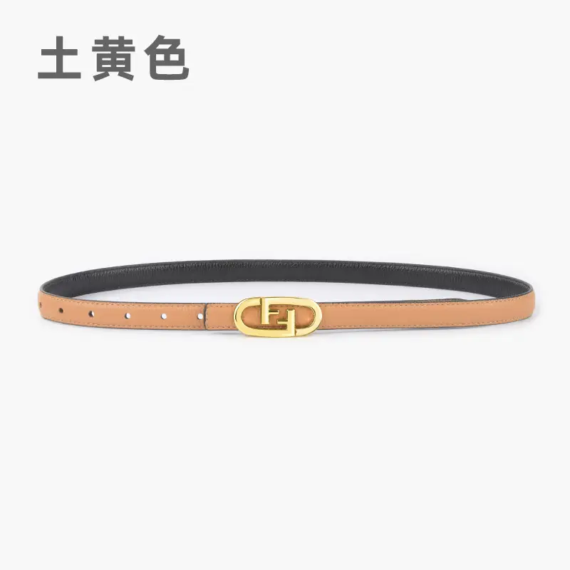 2023 Litchi Pattern Top Layer Cowhide Belt for Women - Image 10
