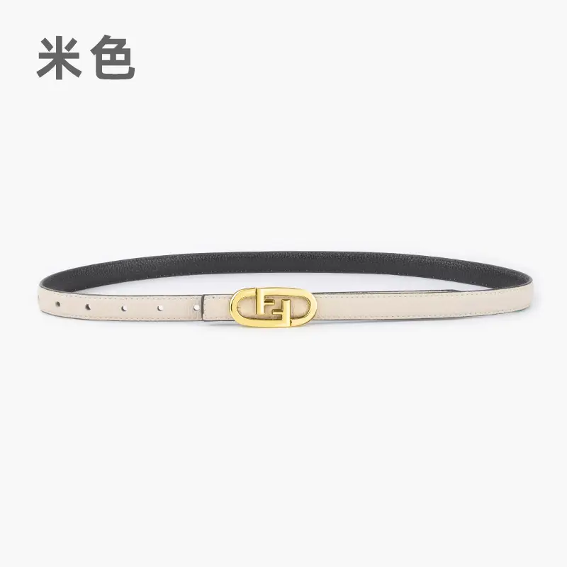 2023 Litchi Pattern Top Layer Cowhide Belt for Women - Image 3