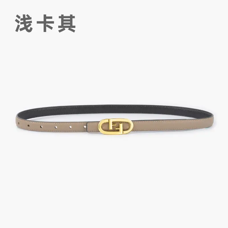 2023 Litchi Pattern Top Layer Cowhide Belt for Women - Image 5
