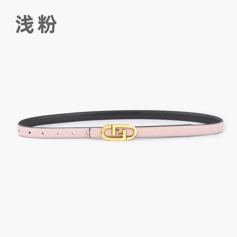 2023 Litchi Pattern Top Layer Cowhide Belt for Women - Image 6