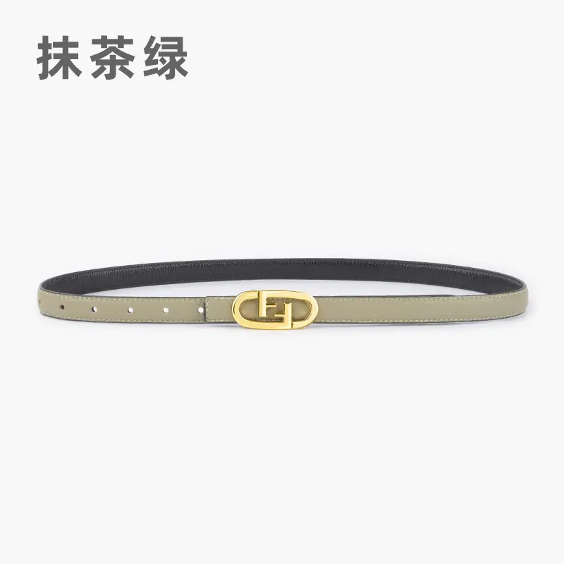 2023 Litchi Pattern Top Layer Cowhide Belt for Women - Image 9
