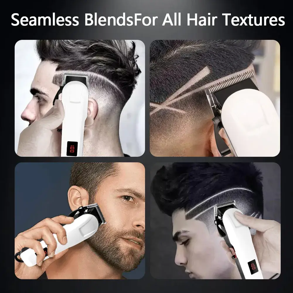 Rechargeable Electric Hair Clipper with Digital Display - Image 2