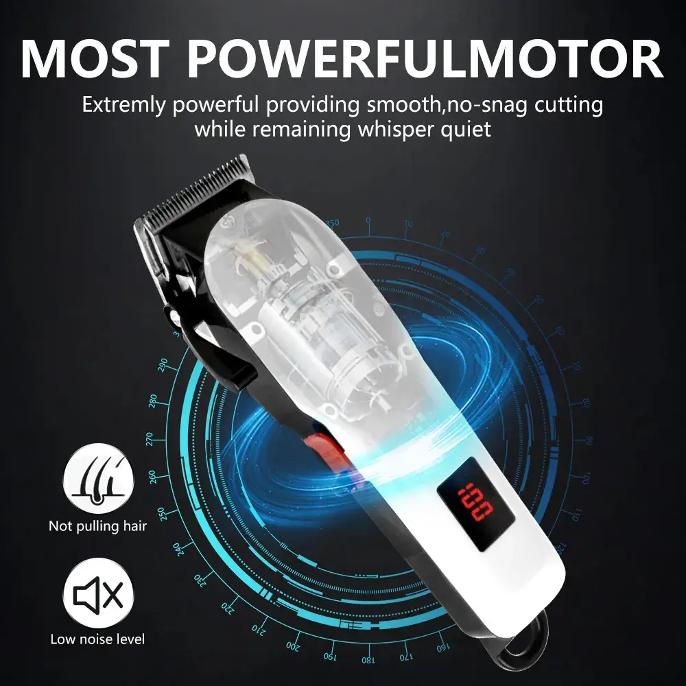 Rechargeable Electric Hair Clipper with Digital Display - Image 5