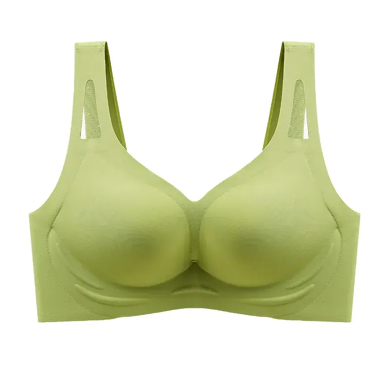Red Silicone Hollow Mesh Seamless Bra for Small Busts - Image 10