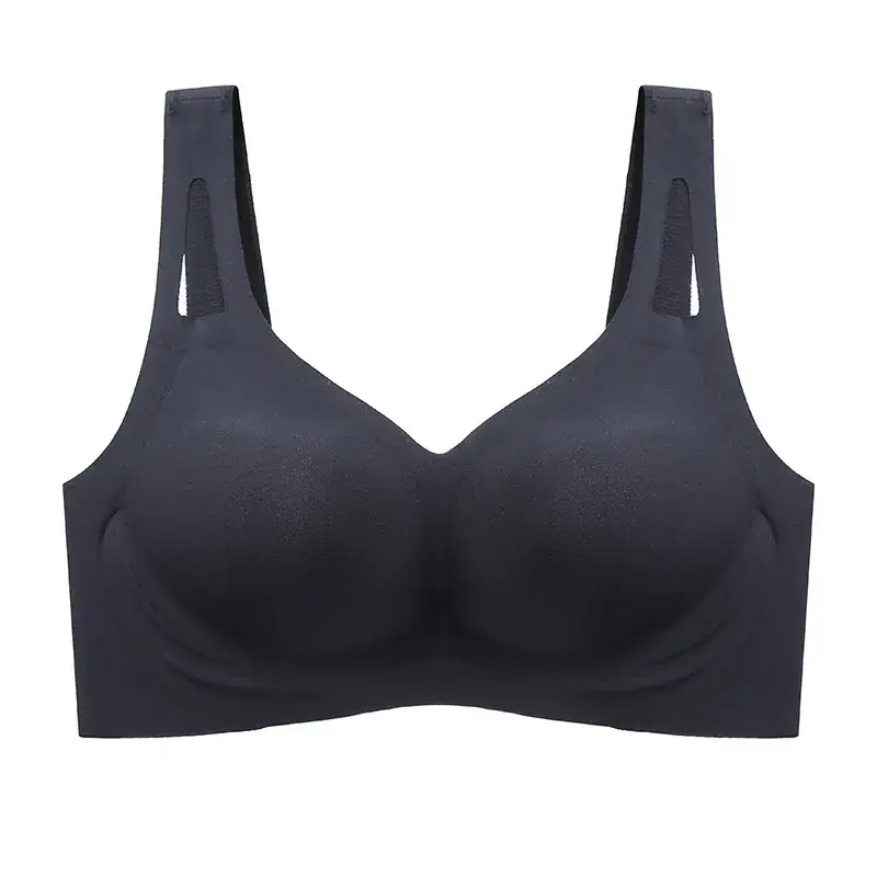 Red Silicone Hollow Mesh Seamless Bra for Small Busts - Image 5