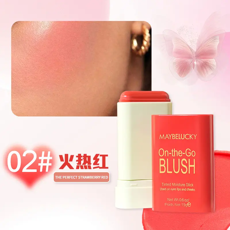 Maybelucky On-the-Go Blush Stick for Natural Face Color - Image 2