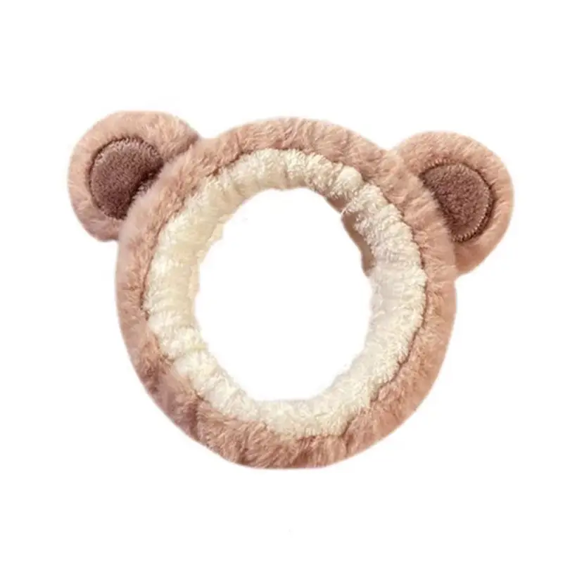 Pink Bear Headband with "Morning Reine Milk" Design