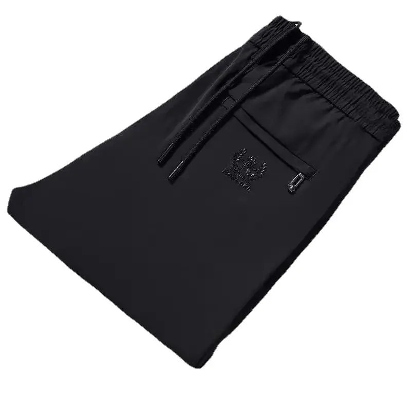Winter Fleece Pants for Men Gray Thick Warm Loose Work Suit