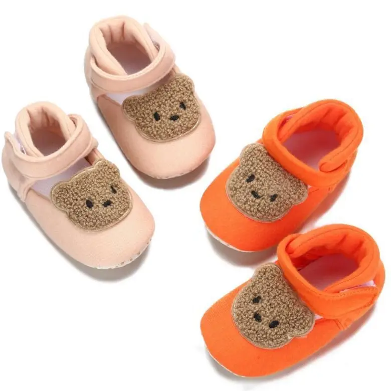 Spring and autumn baby sandals cotton cloth shoes toddler shoes Velcro 0-18 months non-slip breathable wear-resistant baby shoes soft bottom - Image 3