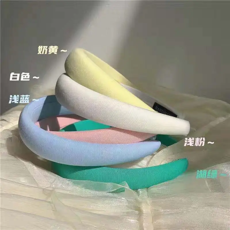 Black Sponge Hair Band for Women Summer Face Wash - Image 5