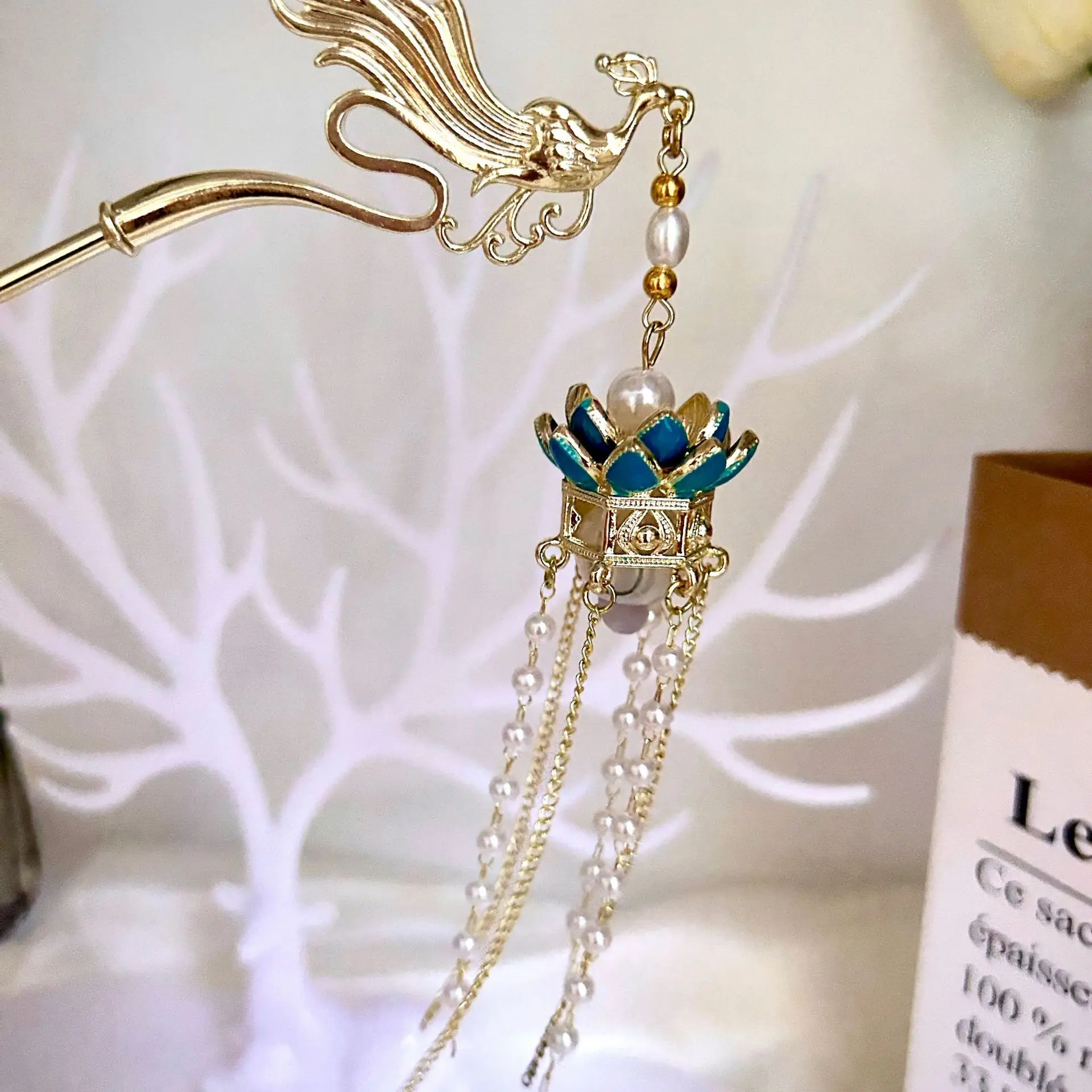 Retro Phoenix Tassel Hairpin for Women — feature 9