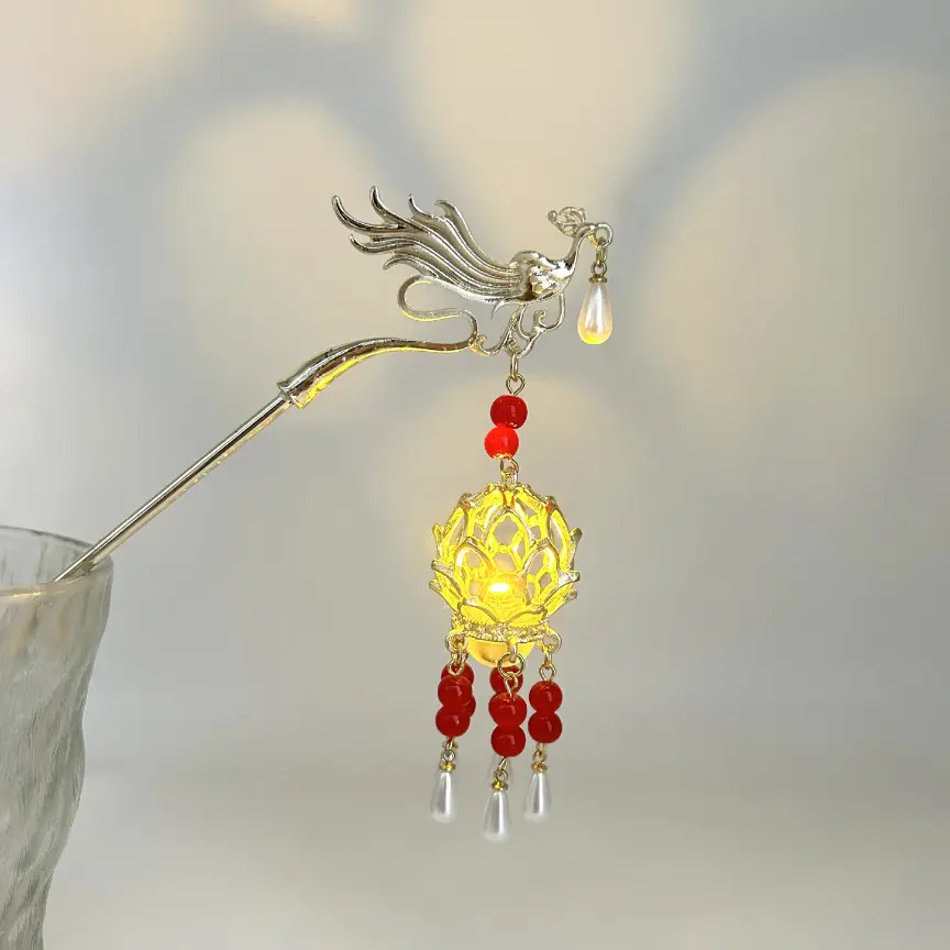 Retro Phoenix Tassel Hairpin for Women - Image 7