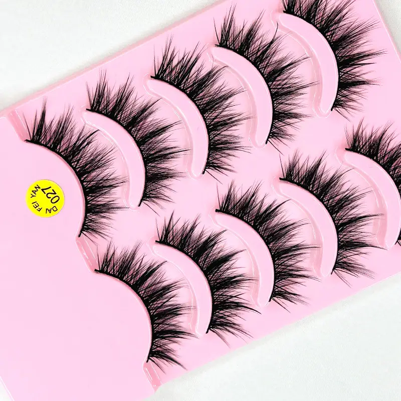 Diana Yan Thick Fake Eyelashes 026 Pink - Image 7