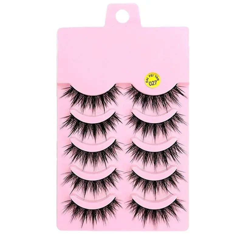 Diana Yan Thick Fake Eyelashes 026 Pink - Image 8