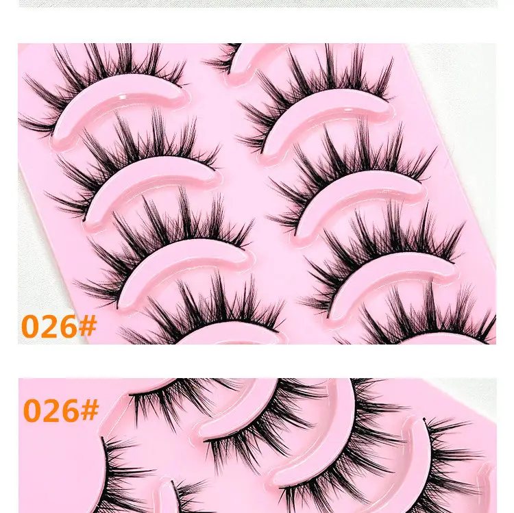 Diana Yan Thick Fake Eyelashes 026 Pink — feature 8