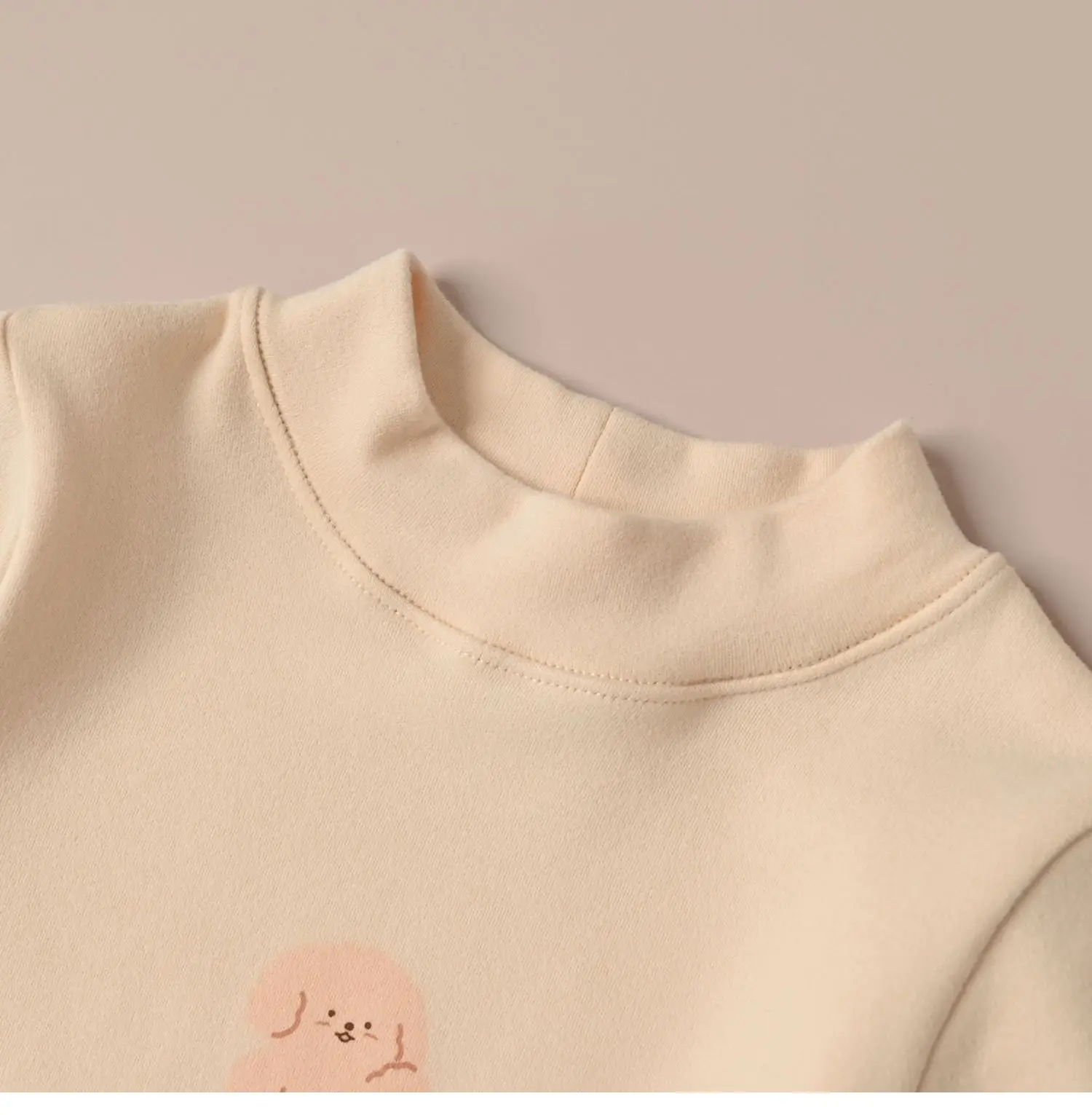 Children's Cartoon T-Shirt Set Yellow Beige Spring Autumn — feature 10