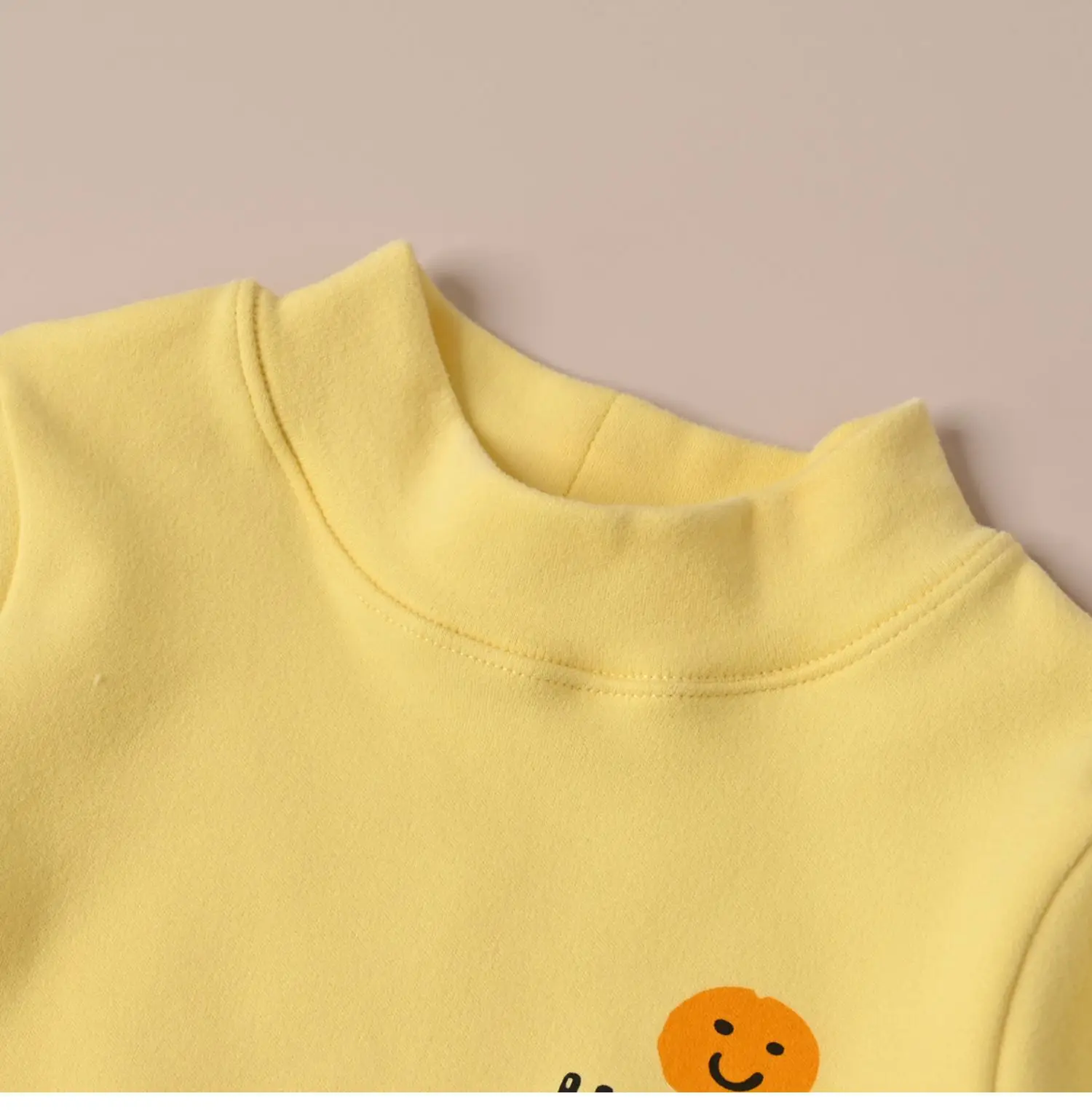 Children's Cartoon T-Shirt Set Yellow Beige Spring Autumn — feature 15