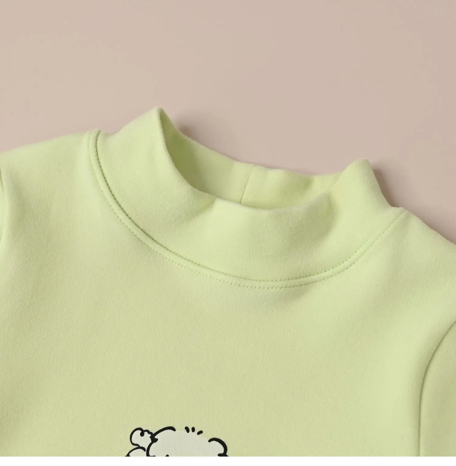 Children's Cartoon T-Shirt Set Yellow Beige Spring Autumn — feature 21