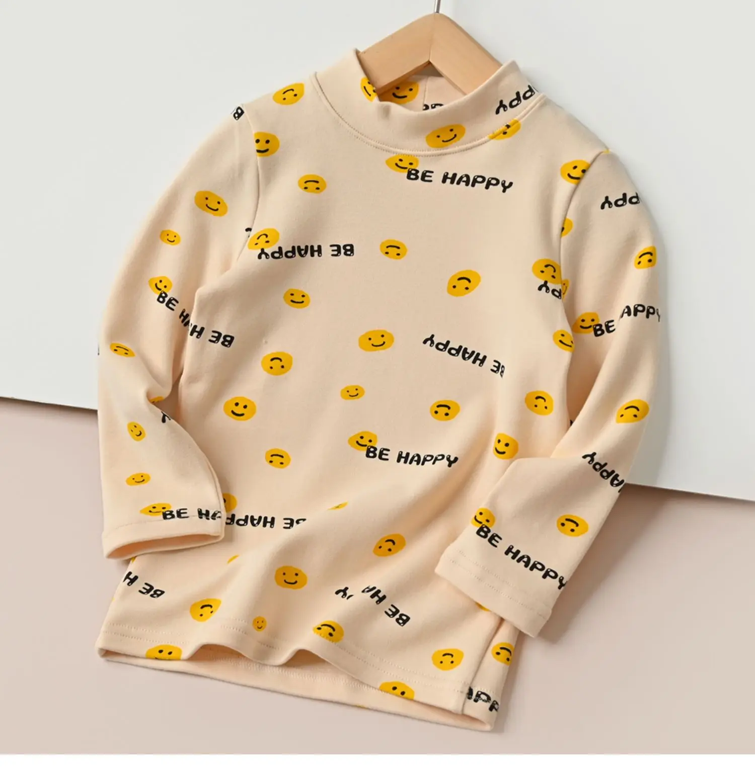 Children's Cartoon T-Shirt Set Yellow Beige Spring Autumn — feature 23