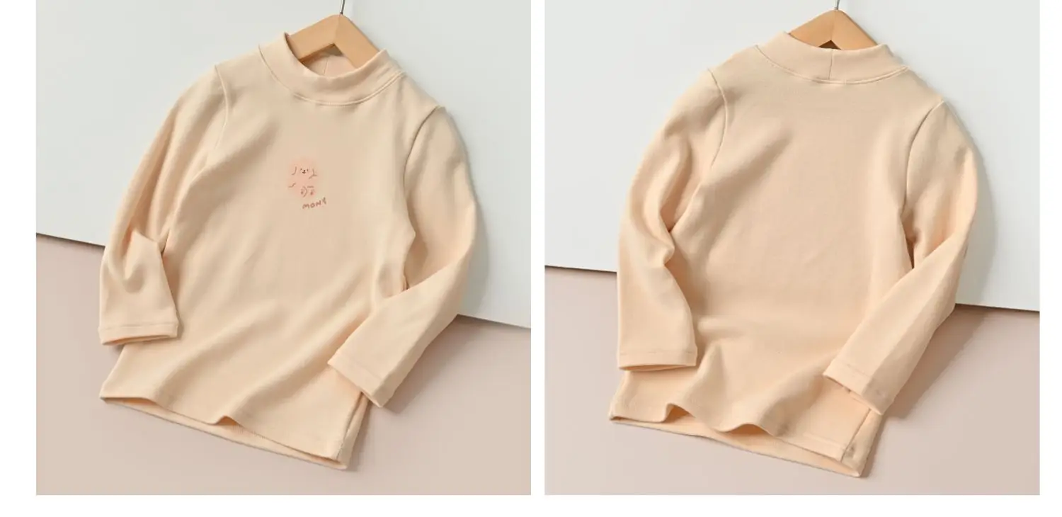 Children's Cartoon T-Shirt Set Yellow Beige Spring Autumn — feature 4