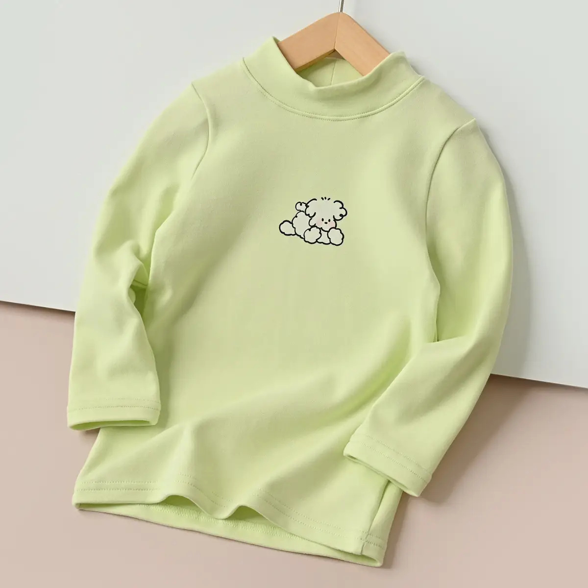 Children's Cartoon T-Shirt Set Yellow Beige Spring Autumn - Image 2