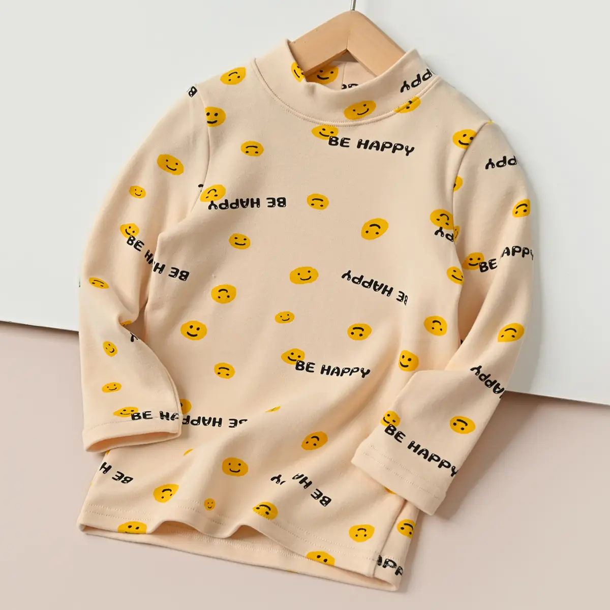 Children's Cartoon T-Shirt Set Yellow Beige Spring Autumn - Image 4