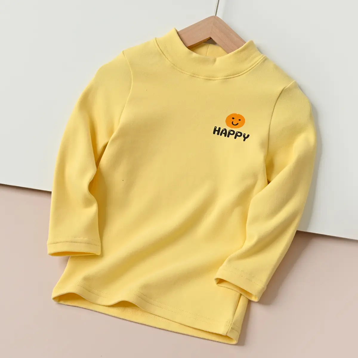 Children's Cartoon T-Shirt Set Yellow Beige Spring Autumn - Image 5