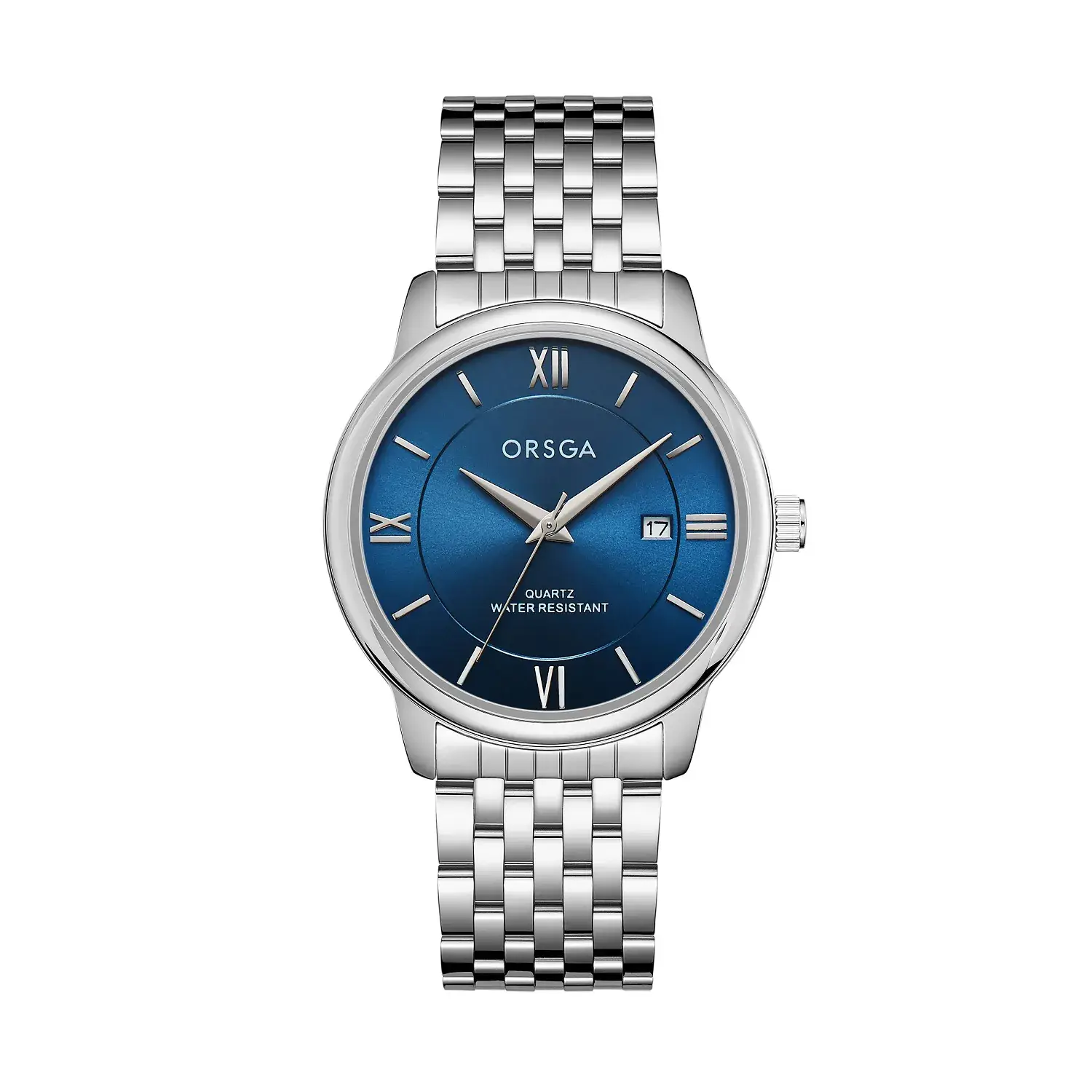 ORSGA Business Couple Watches Solid Steel Strip Calendar - Image 16