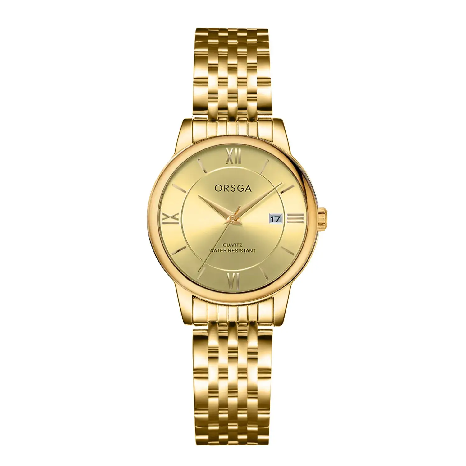 ORSGA Business Couple Watches Solid Steel Strip Calendar - Image 17