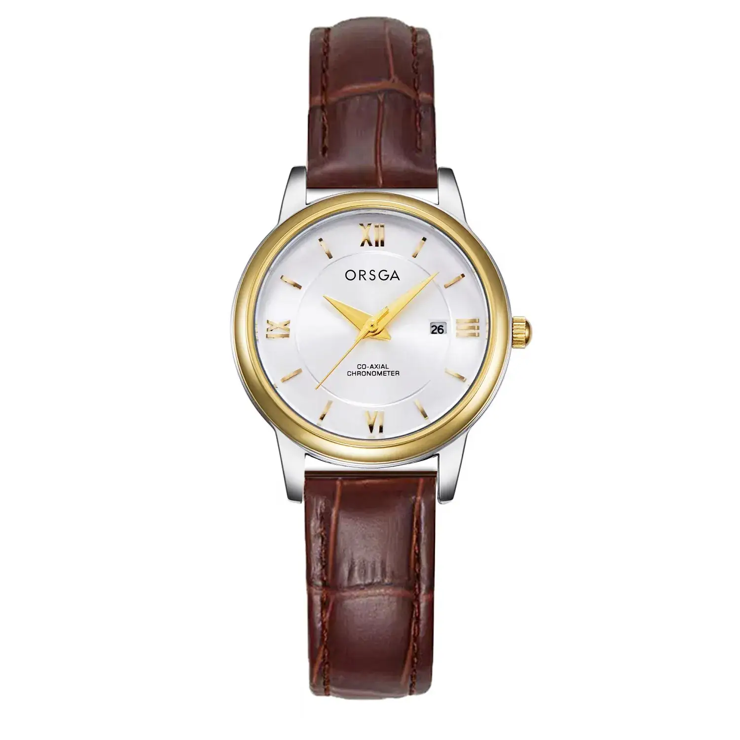 ORSGA Business Couple Watches Solid Steel Strip Calendar - Image 11